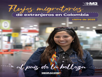 Flujos migratorios de extranjeros en Colombia: Cierre de 2025