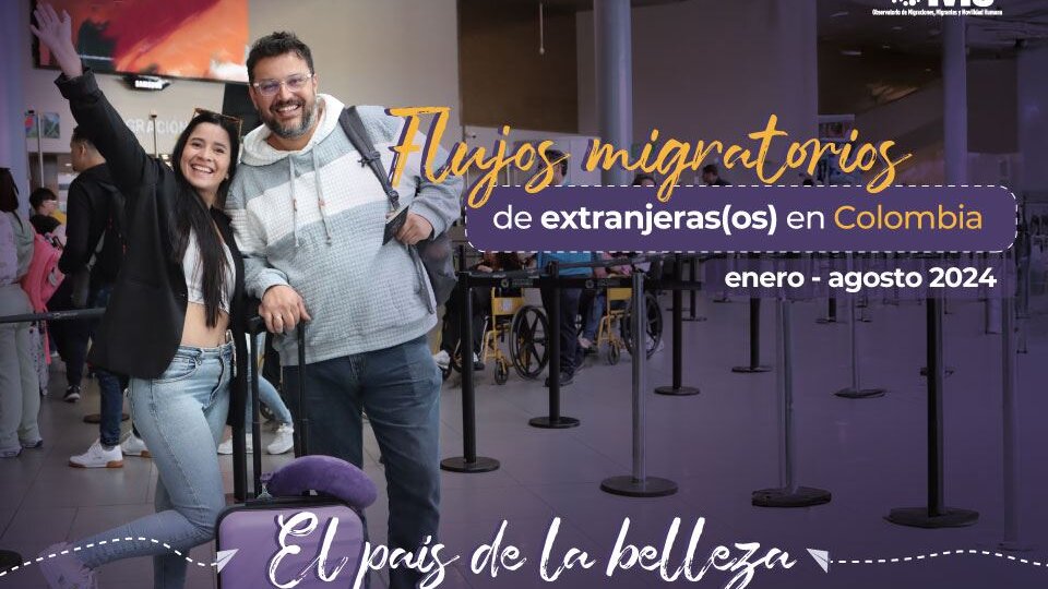 Portada de Informe de Flujos Migratorios de Extranjeros Enero -Agosto 2024