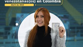 Informe de migrantes venezolanos en Colombia en abril de 2024