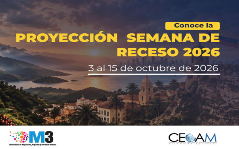 Portada de Proyección de flujos migratorios: Semana de receso 2026 (del 3 al 15 de octubre de 2026)