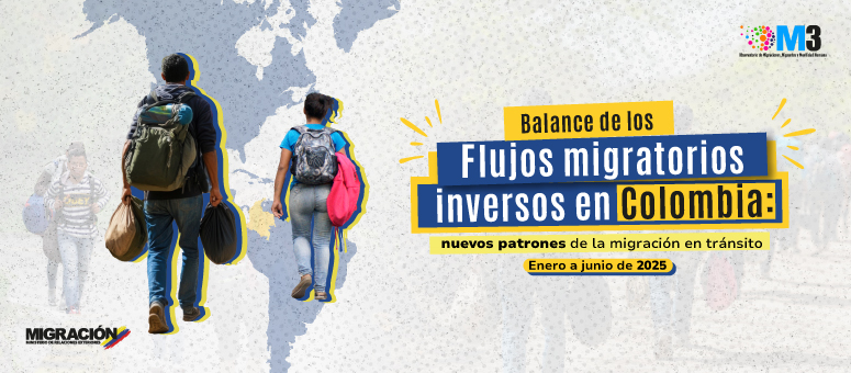 Portada de Balance de los flujos migratorios inversos en Colombia: Nuevos patrones de la migración en tránsito