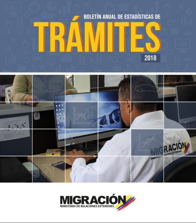 Portada de Boletín Anual de Estadísticas de Trámites Migratorios Enero – Diciembre 2018